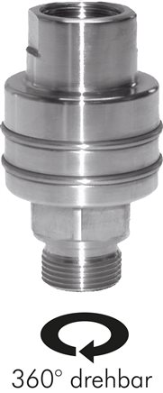 Exemplary representation: High-pressure swivel joint, 1.4571