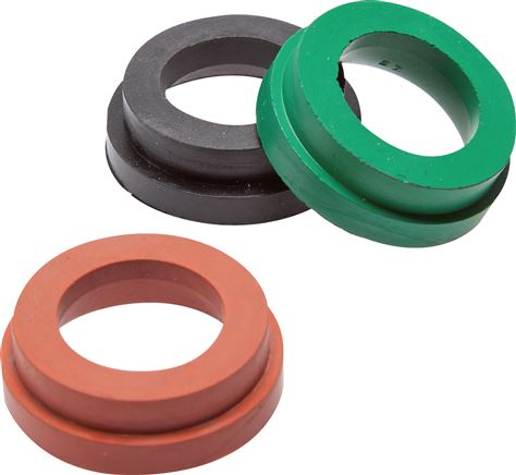 Exemplary representation: Elastomer replacement seal for rigid / swivelling compressor couplings