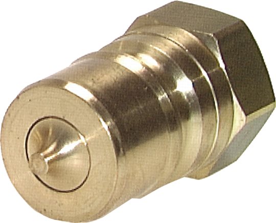 Exemplary representation: Hydraulic coupling with female thread, plug, brass